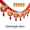 Chinese Dragon Year Garland - 3 Meter Length with 12 Delightful Charms