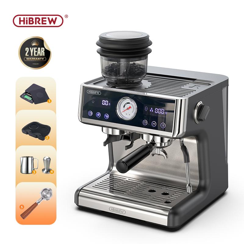 HiBREW Кофемашина H7A с двойным бойлером и встроенной кофемолкой
