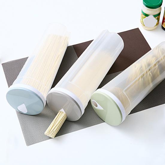 Yousheng Высокий прозрачный контейнер для спагетти, банка для хранения макаронных изделий с крышкой, без BPA, большая емкость, прозрачный дизайн, герметичный, не пропускающий спагетти