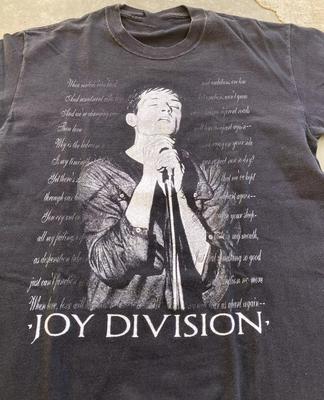 Иэн Кёртис Live Joy Division Футболка Черная Классическая Унисекс S-5XL 1H0143 Унисекс Футболка