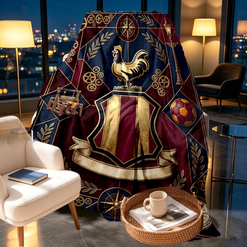 Bradford City AFC Print Blanket - Soft & Comfortable, for Bedroom, Travel, Sofa, Home Decoration - Birthday Christmas Gift for Friend