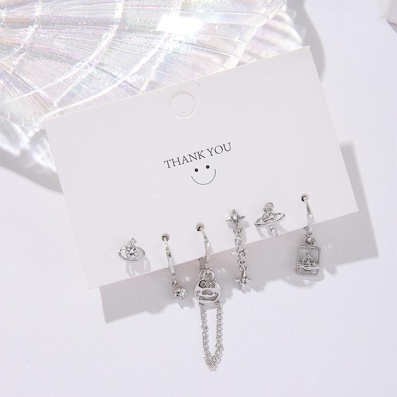 3 пары изысканных готических минималистичных висячих сережек для женщин и девочек, винтажные геометрические серьги-подвески, ювелирные аксессуары, подарки