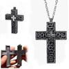 3D Printed Chain Pendant Necklace with Secret Compartment Charm Jewelry Cross Pendant Necklace