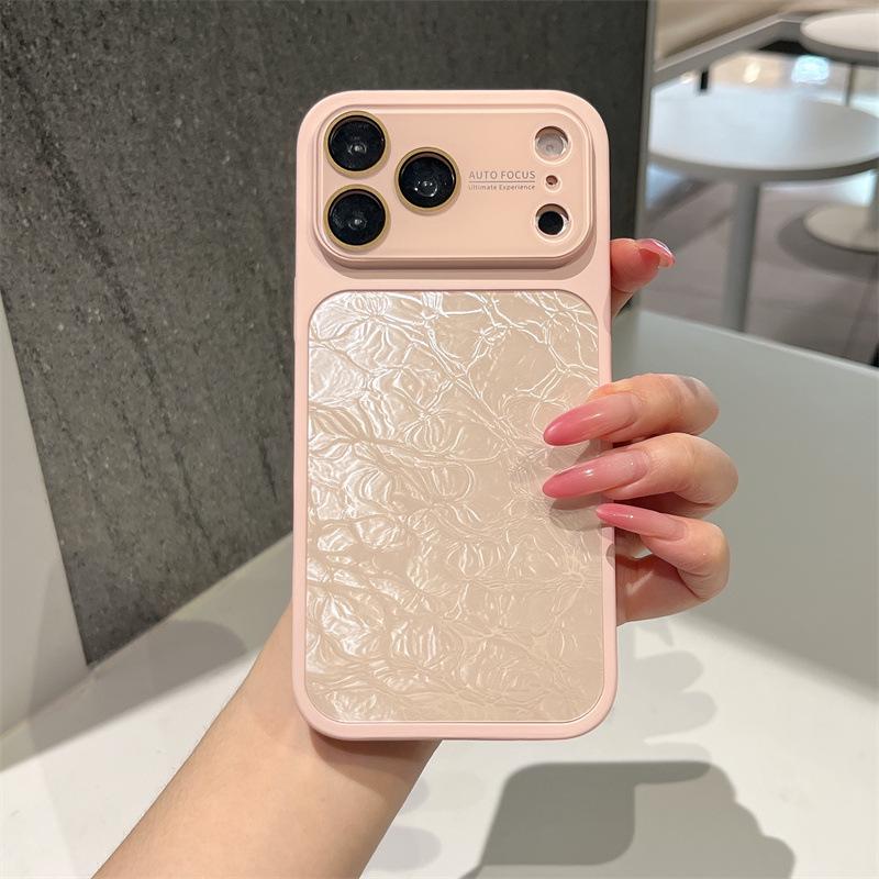 Чехол с узором «Ледяные трещины» для iPhone 16 Pro Max и Apple 15, Мгновенно трансформируется для 17 PM, Премиальное ощущение