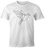 Polygon Origami Bird T-Shirt- Sizes S-5XL