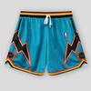 Unisex Retro Mesh Basketball Shorts - Breathable, Double-Layer, Above-Knee Casual Wear for Summer