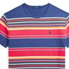 Polo Ralph Lauren FW23 Color Block Logo Embroidered Striped Short Sleeve T-Shirt Men Tops Multicolor MNPOTSH1N821861-410