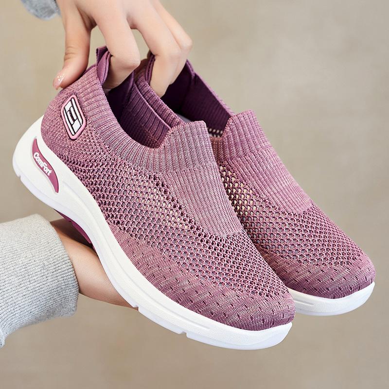 Shoes Women's Summer New Casual Socks Mesh Shoes Soft-soled Sports Shoes Women