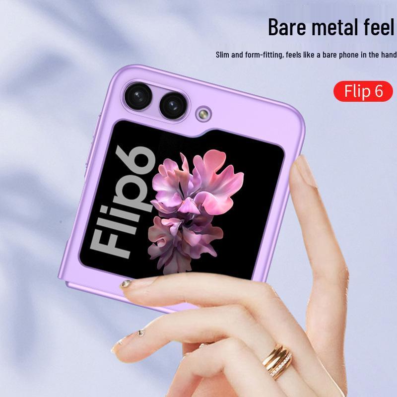Ультратонкий матовый чехол-бампер Samsung Z Flip 6 однотонный