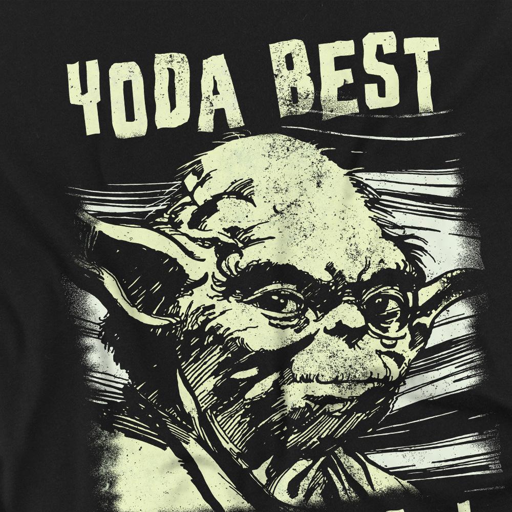 Star Wars Unisex Adult Yoda Best Dad Comic T-Shirt