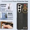 Suitable for Samsung Z Fold7 phone case zFOLD6/Z Fold 4 wrist strap leather case with lanyard and bottle opener case D5/2