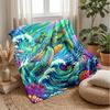 Ocean Adventure Turtle 8 Theme blanket Lightweight Warm Flannel Blanket Decorative Throw Blanket for Home Decoration