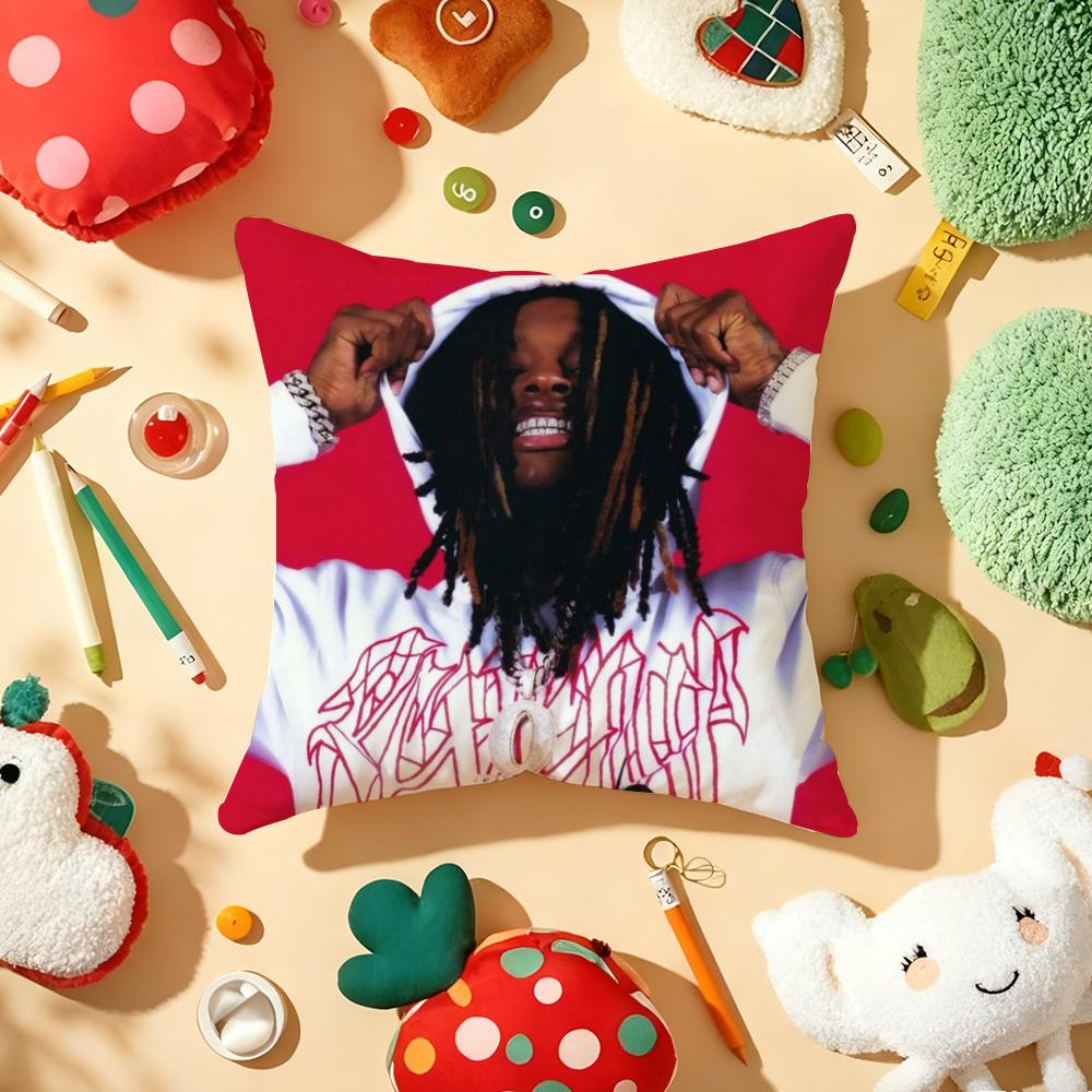 Hot Singer KKing VVon Cushion Cover Plush Fabric Soft DoubleSided Printed Sofa Warm Winter Home Gift Pillow Cover