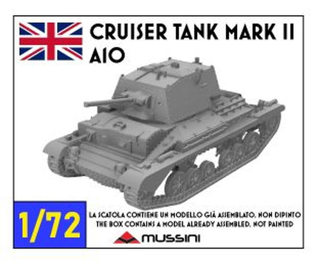 Mussini WW2 Британский крейсерский танк A10 смоляной набор 1/72 Mk.II MM072-048 (танк)