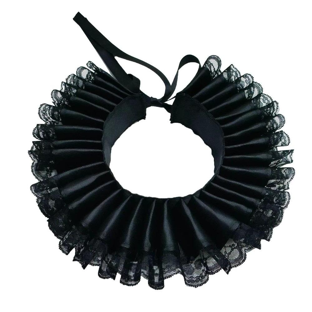 Ruffled Style Fake Collar Lace Design Ruffled Collar Victorian Elizabethan Style