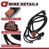 X Autohaux License Plate Light Socket Wiring for GMC SIERRA 1500 No.10363788 Bulb Pigtail