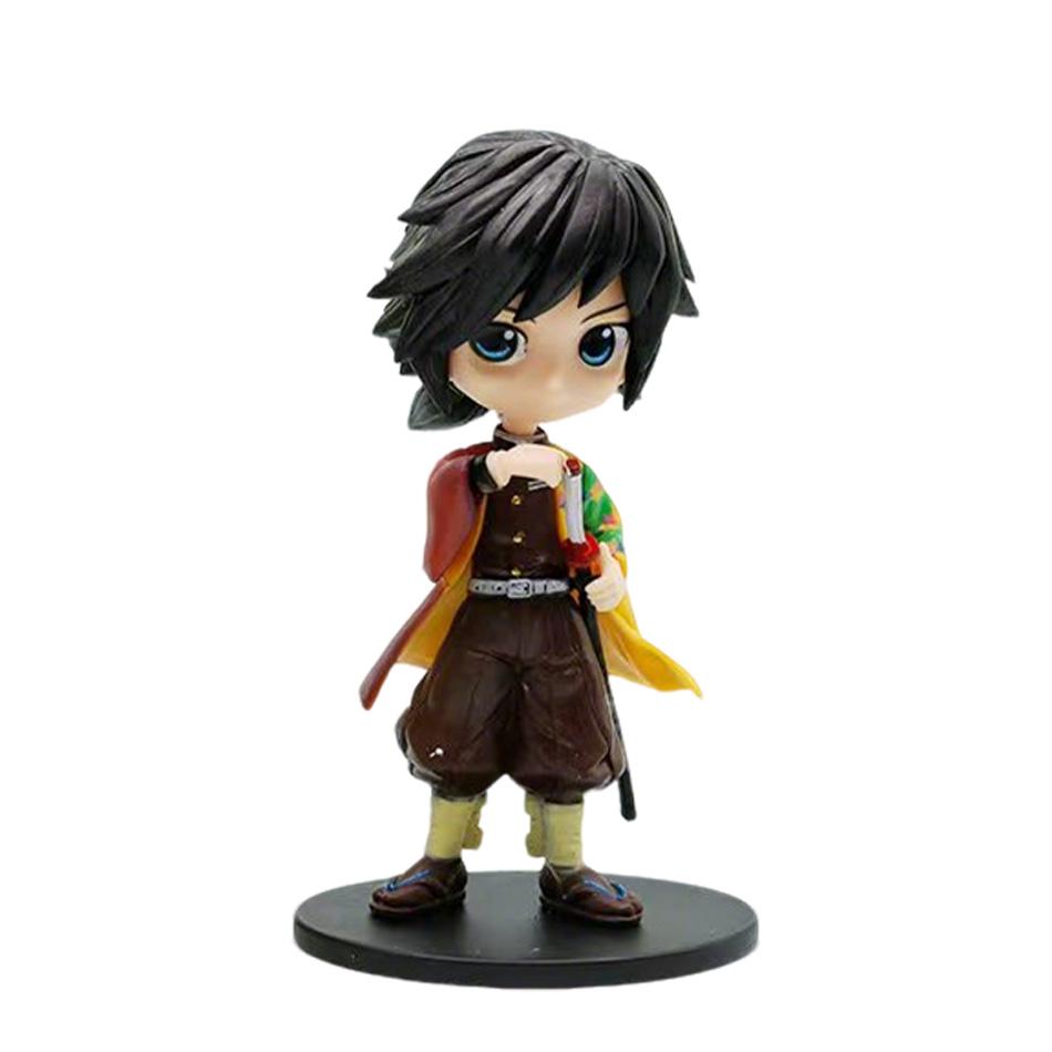 Demon Slayer 8Pcs/Set Q Version Figures Tanjiro Nezuko Rengoku Mitsuri PVC Collectible Model Toy Gift for Anime Fans