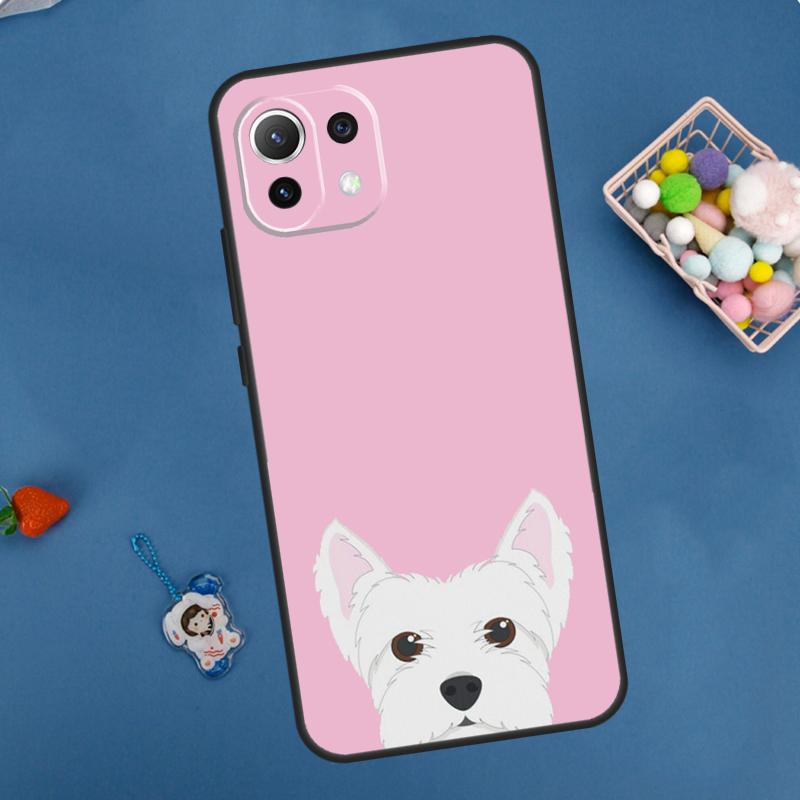 Cartoon Westie Dog Case For Xiaomi 11T 12T 13T 14T Pro 13 14 15 Ultra POCO X7 Pro X3 X5 X6 M6 F5 F6 Pro Cover