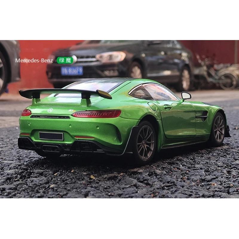 1/18 Mercedes-Benz GTR Demon литая игрушечная модель автомобиля со звуком и светом детские игрушки коллекционные предметы подарок на день рождения