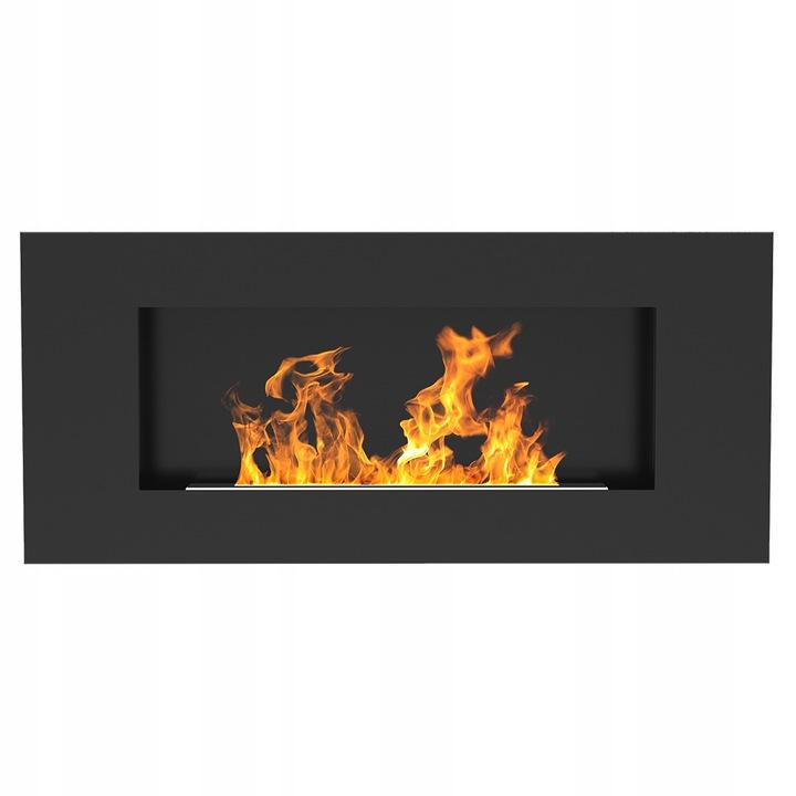 Wall Mounted Bioethanol Fireplace DELTA2 FLAT TÜV Biofuel