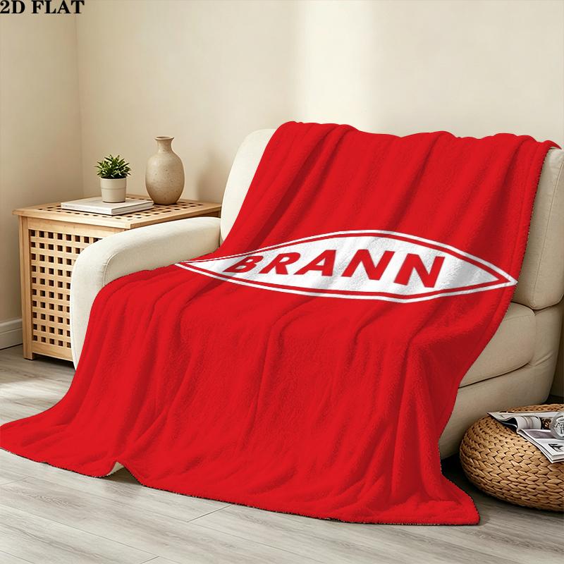 Sportsklubben Brann Print Flannel Blanket, High quality Comfortable for All Seasons, Home Decor, Warmth and Comfort, Perfect for Christmas Gifts