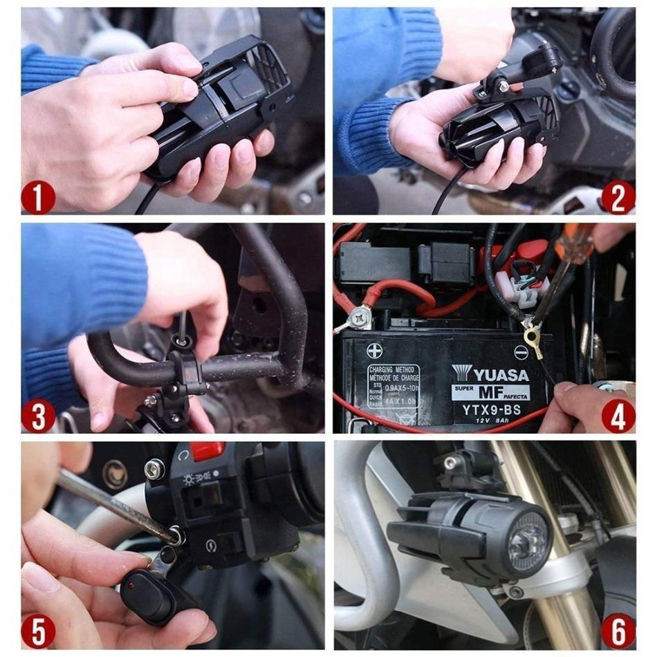 Светодиодные противотуманные фары для мотоциклов, вспомогательные фары для BMW R1200GS LC R 1250GS R1250GS F800GS GSR1200 F850GS F750GS Adv