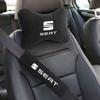 Car Seat Headrest Auto Logo Neck Pillow Seat Belt Shoulder Pad for Seat Ibiza Leon Cupra Ateca Altea Arona Tarraco Toledo Exeo