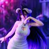 21cm Overlord Albedo Anime Figure Woolen Dress Albedo Action Figure Ainz Ooal Gown Figurine PVC Collection Model Doll Toys