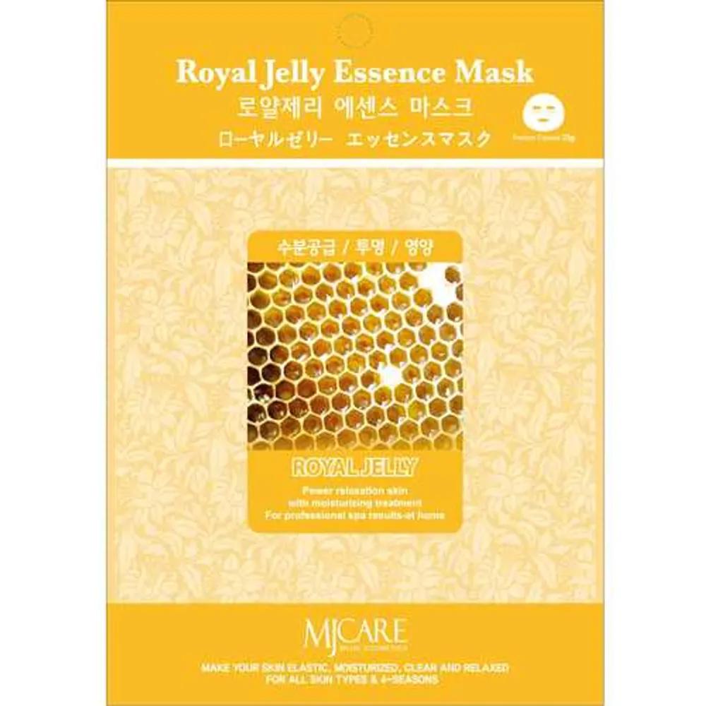 Маска-эссенция с маточным молочком Royal Jelly 30 листов 100 листов x 23 г, Увлажнение + Сияние + Питание 1 маска в день,