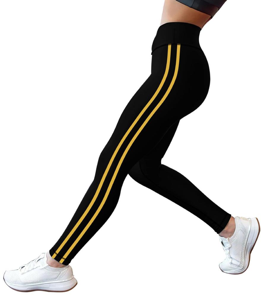 Женские однотонные брюки с высокой талией для йоги и фитнеса