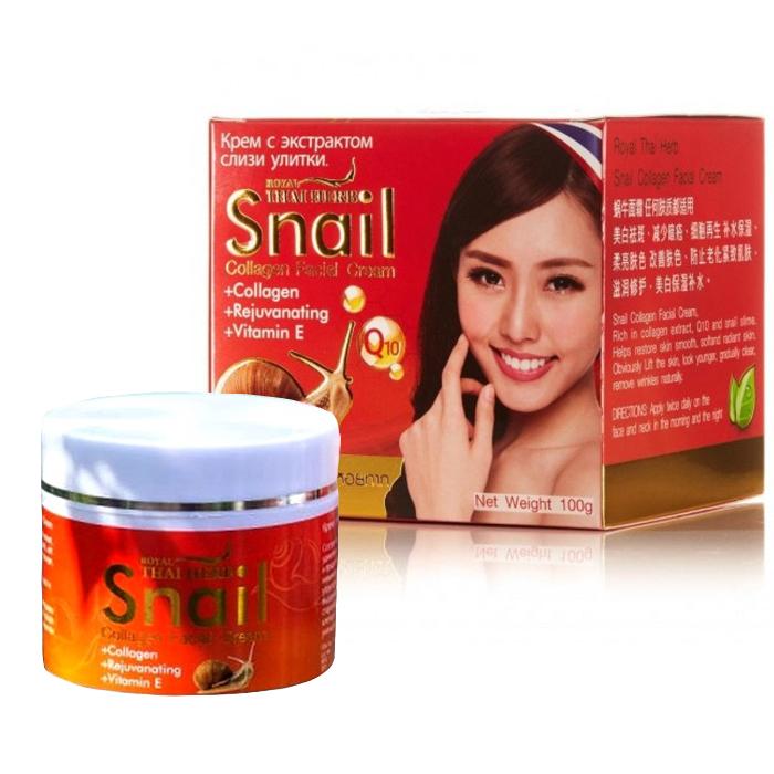 Royal Thai Herb Крем для лица с экстрактом улитки, уход за кожей, 100гр