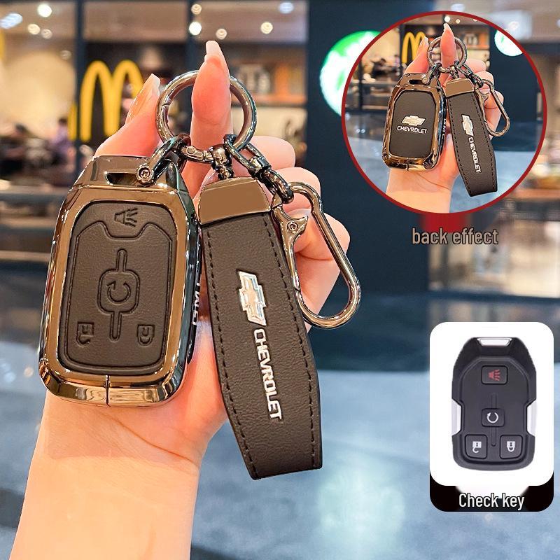 Чехол для ключей Chevrolet K5 Trax Cruze - Звезда Milesuo Металлическая пряжка Оболочка с полным покрытием