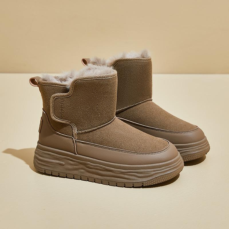 Плюс бархатные высокие зимние ботинки для женщин 2024 года, зимняя новая студенческая обувь корейской версии, теплая повседневная обувь из хлопка