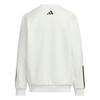 adidas Пуловер с круглым вырезом и длинными рукавами, детская толстовка, белая, KB5097