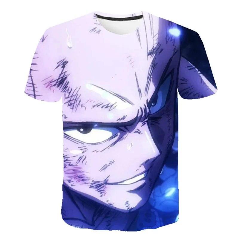 Аниме One Punch Man футболка с 3D принтом, мужские повседневные модные топы с короткими рукавами, мужские футболки с круглым вырезом, одежда оверсайз