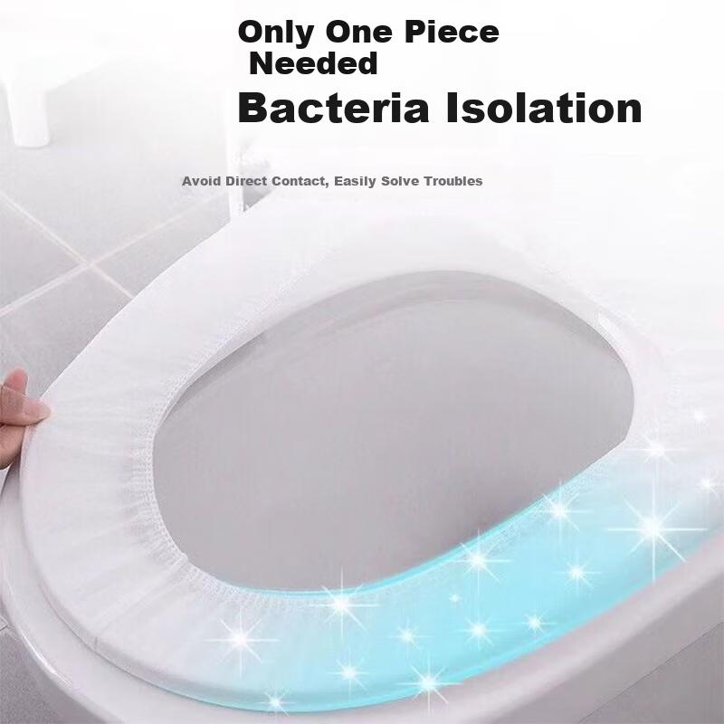 Jiebanlv Disposable Toilet Seat Covers Double-Layer Extra Large Thick Non-Woven Fabric Toilet Seat Covers 30 Pieces