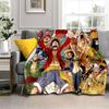 3D Фланелевое одеяло с героями мультфильма Аниме One Piece, мягкое теплое плед для спальни, гостиной, кровати, кемпинга, пикника, офиса, подарок для детей
