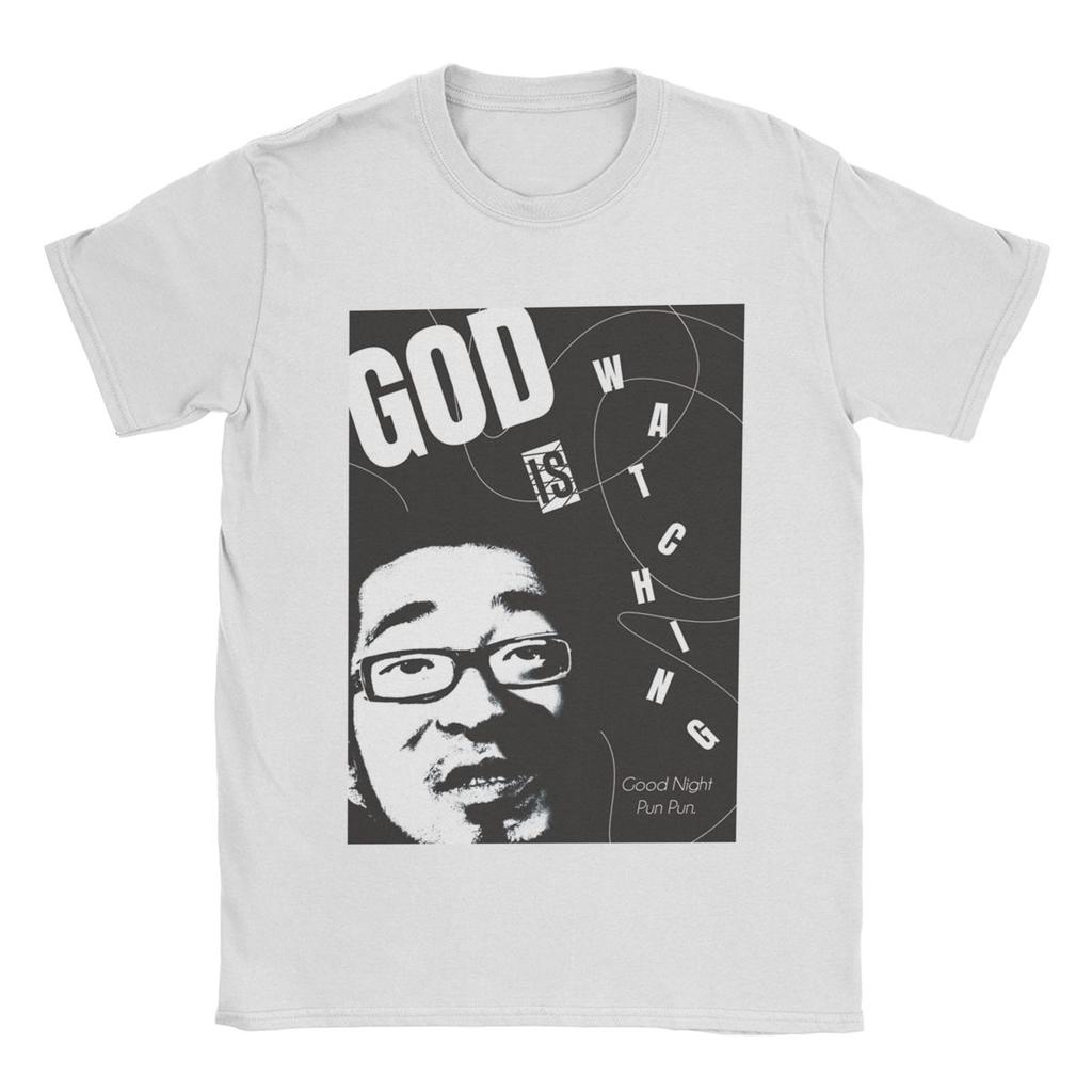 Футболки Oyasumi PunPun God для мужчин, смешные хлопковые футболки с круглым вырезом и коротким рукавом, топы для взрослых