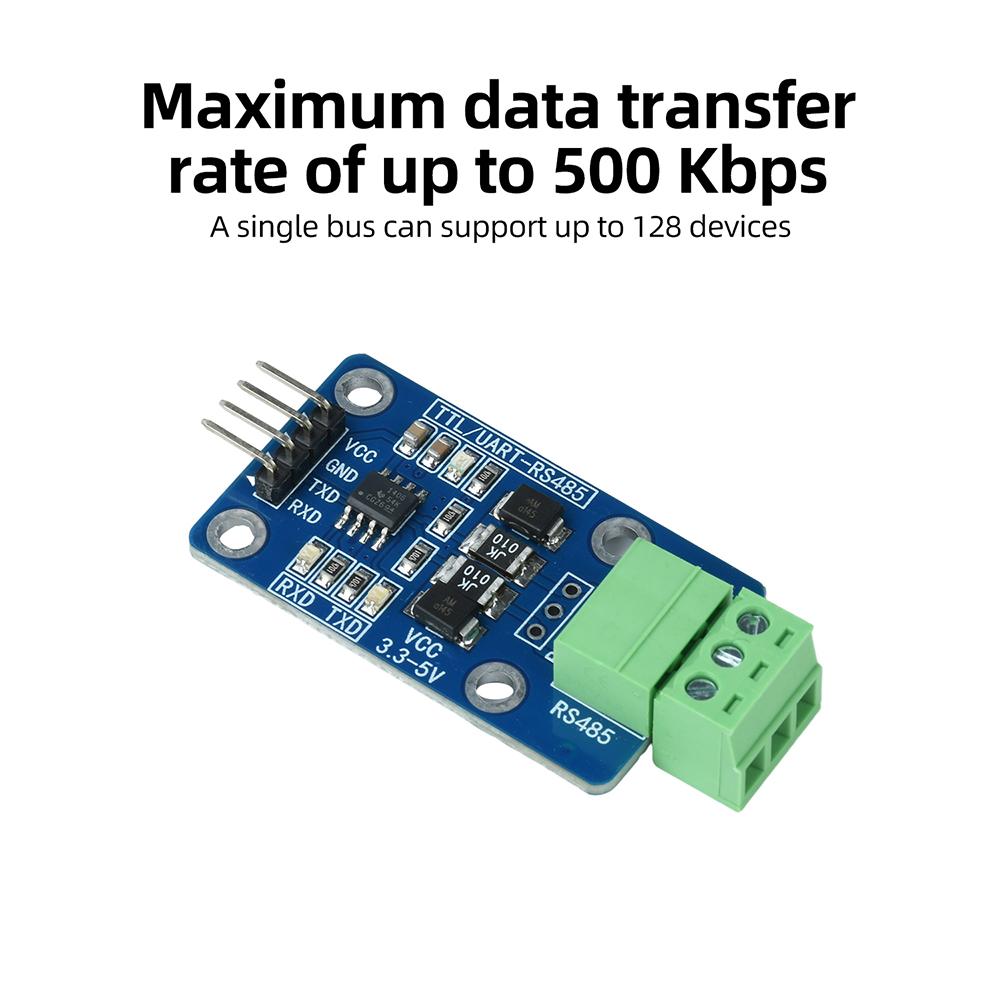 TTL to RS485 Converter Module with 3.3-5V Power Supply Industrial Grade Design for Stable Signal Transmission Signal Conversion