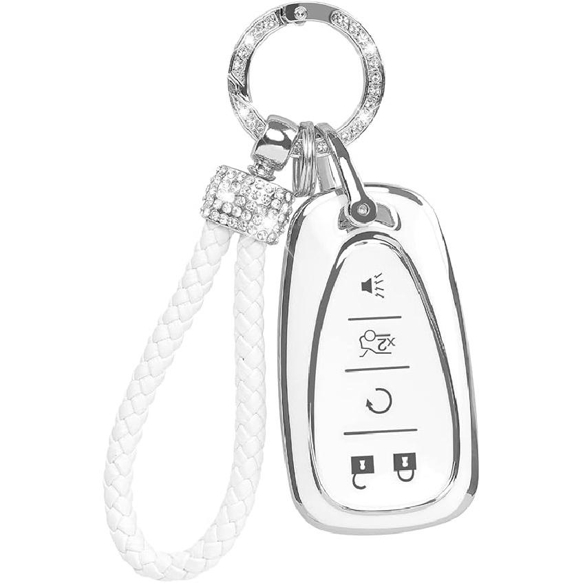 Чехол для брелока с блестящим ремешком, чехол для брелока. Защита автомобильных ключей, совместимая с Lexus RX IS ES GS LS NX RS GX LX RC LC. Держатель для смарт-ключа из мягкого ТПУ 2 3