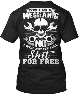 Футболка «Я механик» TTshirt Сделано в США Размеры от S до 5XL