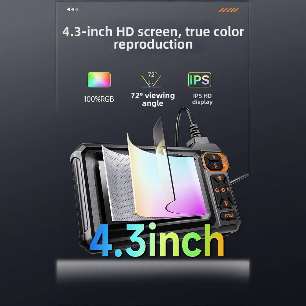 Двухлинзовая 1080P Промышленная Инспекционная Камера IP67 Водонепроницаемый Эндоскоп Для Труб Канализации Двигателя Автомобиля Инструмент для Диагностики