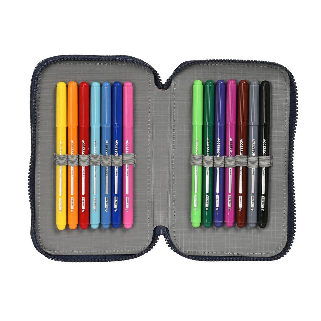 Школьный комплект с аксессуарами FC. Барселона темно-синий (12,5 х 19,5 х 4 см) (28 шт.)