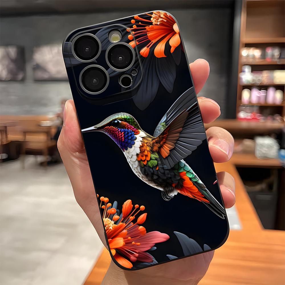 Hummingbird Phone Case For IPhone 17 Pro Max 15 Pro 16 14 Plus 12 13 Mini 11 Pro Shockproof Soft Cover