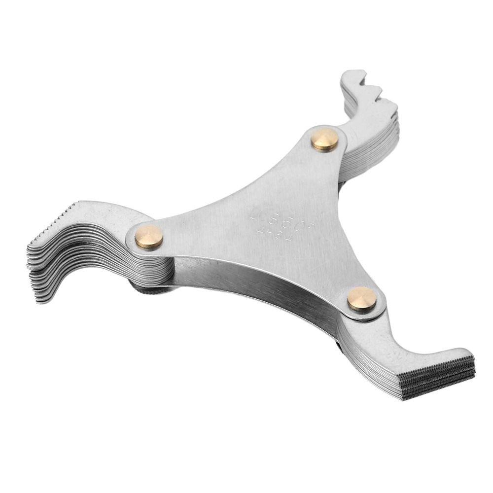 Thread Triangle Measuring Head Stainless Steel Measuring Gage Thread Blades US Screw Pitch Gauge