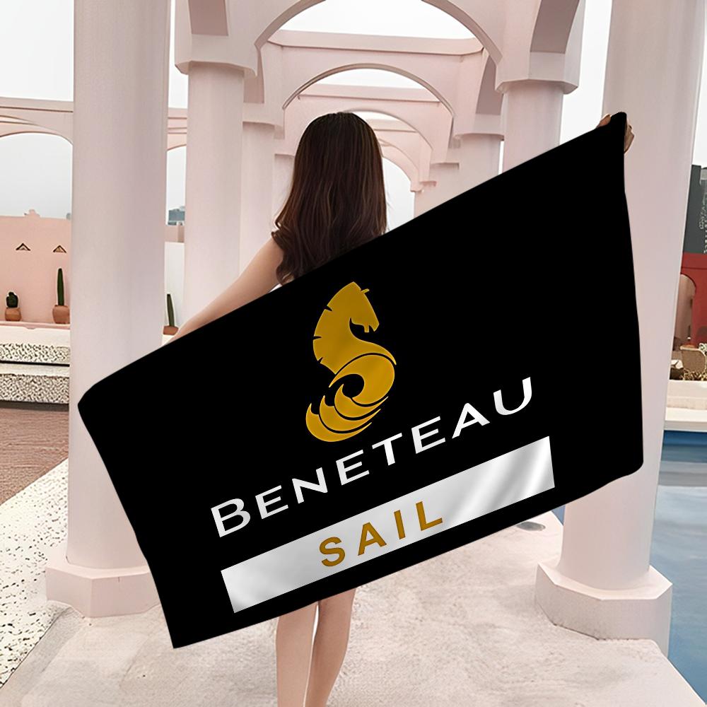 B-BENETEAU Микрофибровое одеяло Быстросохнущие пляжные полотенца Большой размер с принтом Супервпитывающее полотенце-одеяло для бассейна
