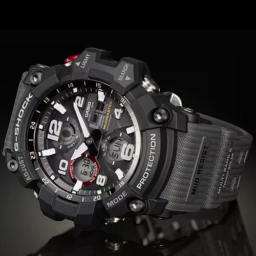 Casio G-SHOCK GWG-100-1A8JF [Часы MUDMASTER Entry Model Radio Wave Solar с серым ремешком] Круглые часы