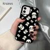 Krajews Черепа Кости Скелет Мягкий Чехол-Накладка Для iPhone 17 Air 16 15 14 plus 12 13 pro max coque Fundas
