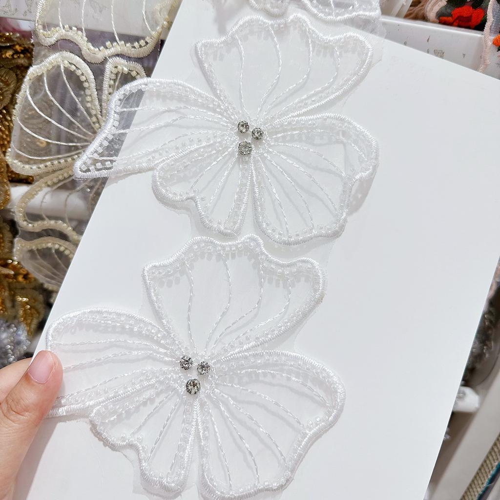 Эжен Пряжа Вышивка Бисер Алмаз Штрих-код Женское Платье Сделай Сам Декоративное Кружево Аксессуары