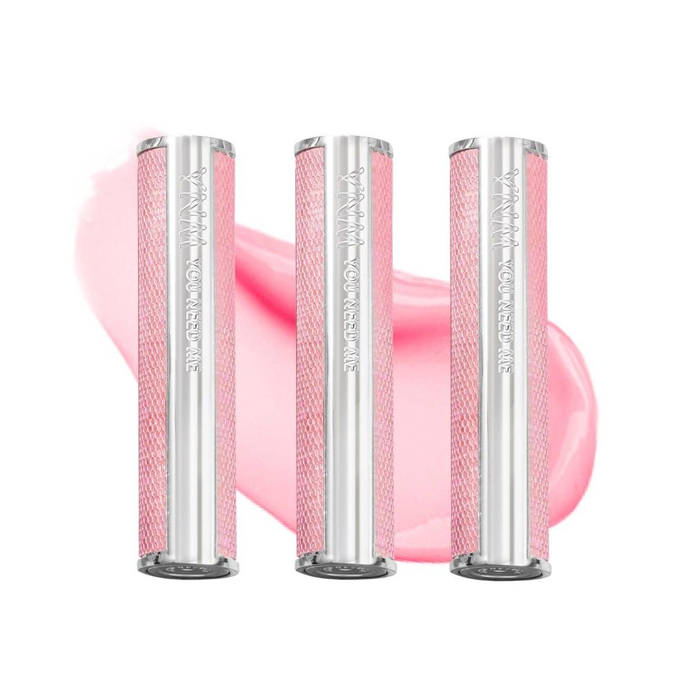 Набор бальзамов для губ YNM honey, 02 candy honey lip balm светло-розовый, 3 г, 3 шт.